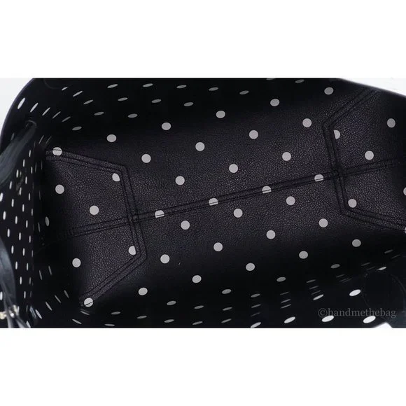 NEW Kate Spade X Disney Minnie Mouse & Figaro Tote Bag White Polka Dot Leather - Picture 8 of 11